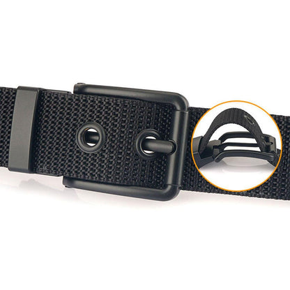 Belt Canvas With Buckle Black Model Daryl by Zictor