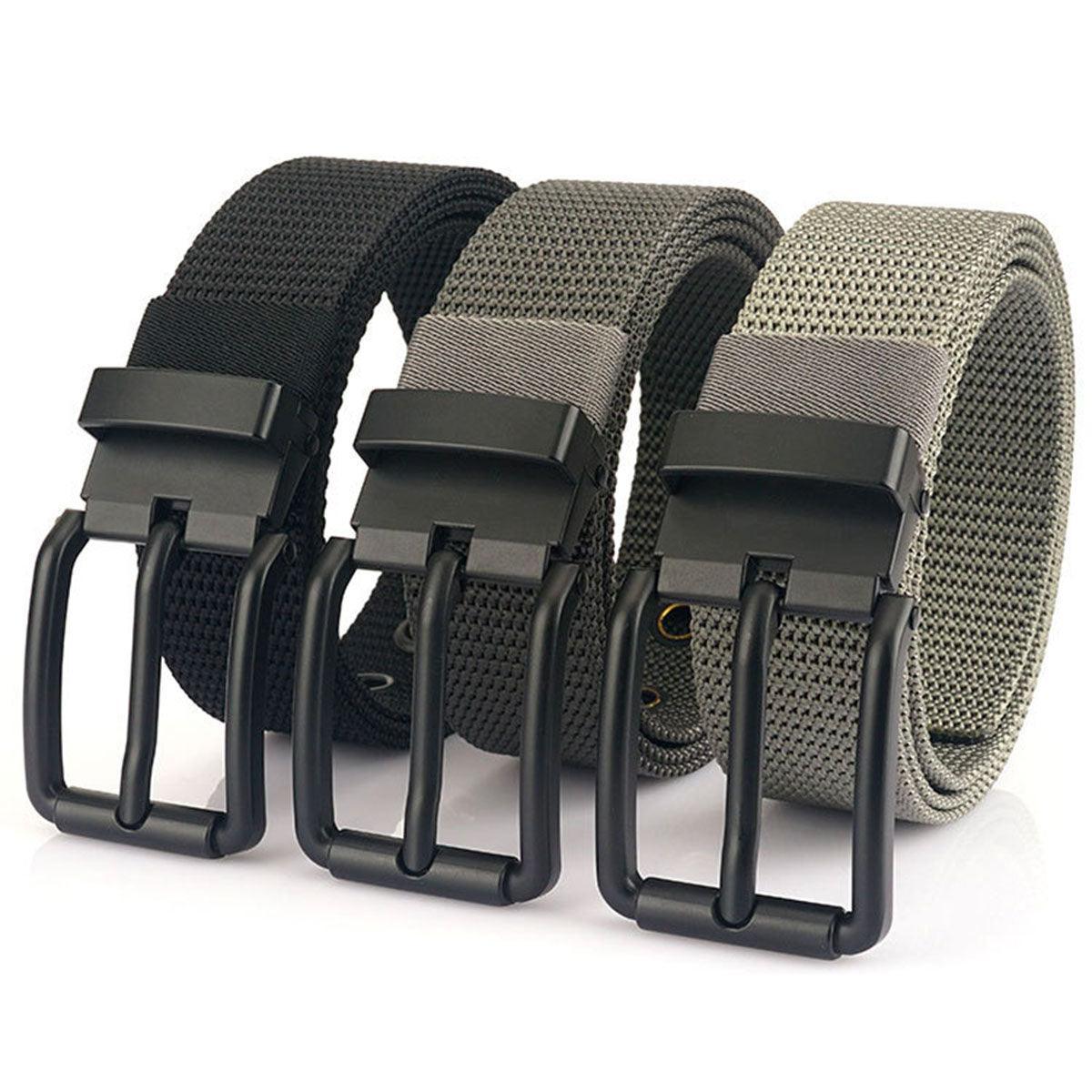 Belt Canvas With Buckle Black Model Daryl by Zictor