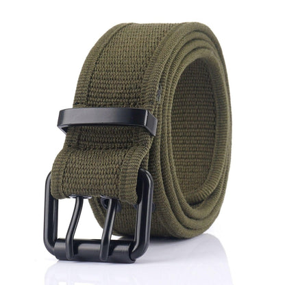Belt in Canvas to buckle black double prong, model Kendrix - Zictor