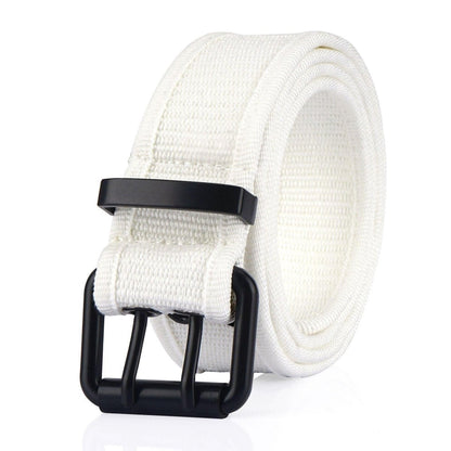 Belt in Canvas to buckle black double prong, model Kendrix - Zictor