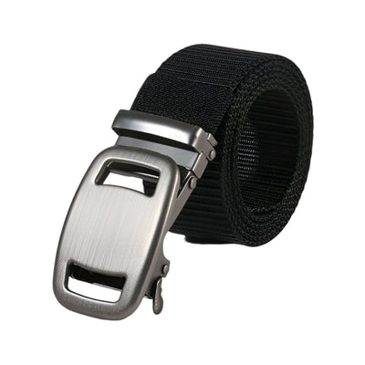Canvas Belt With Silver Buckle For Men - Model Carmen