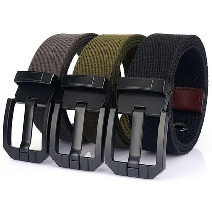 Belt Canvas With Buckle Black Model Mylan by Zictor