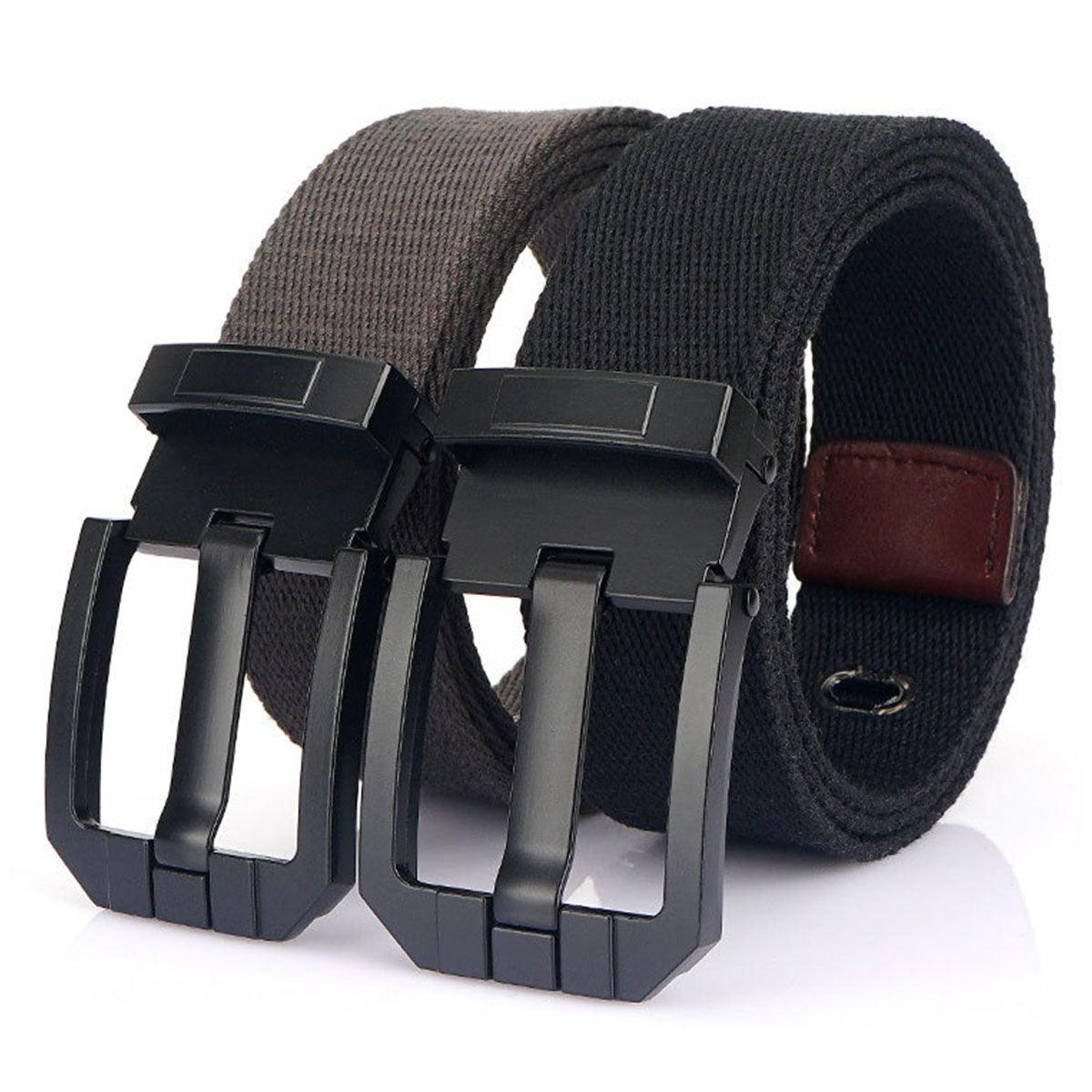 Belt Canvas With Buckle Black Model Mylan by Zictor
