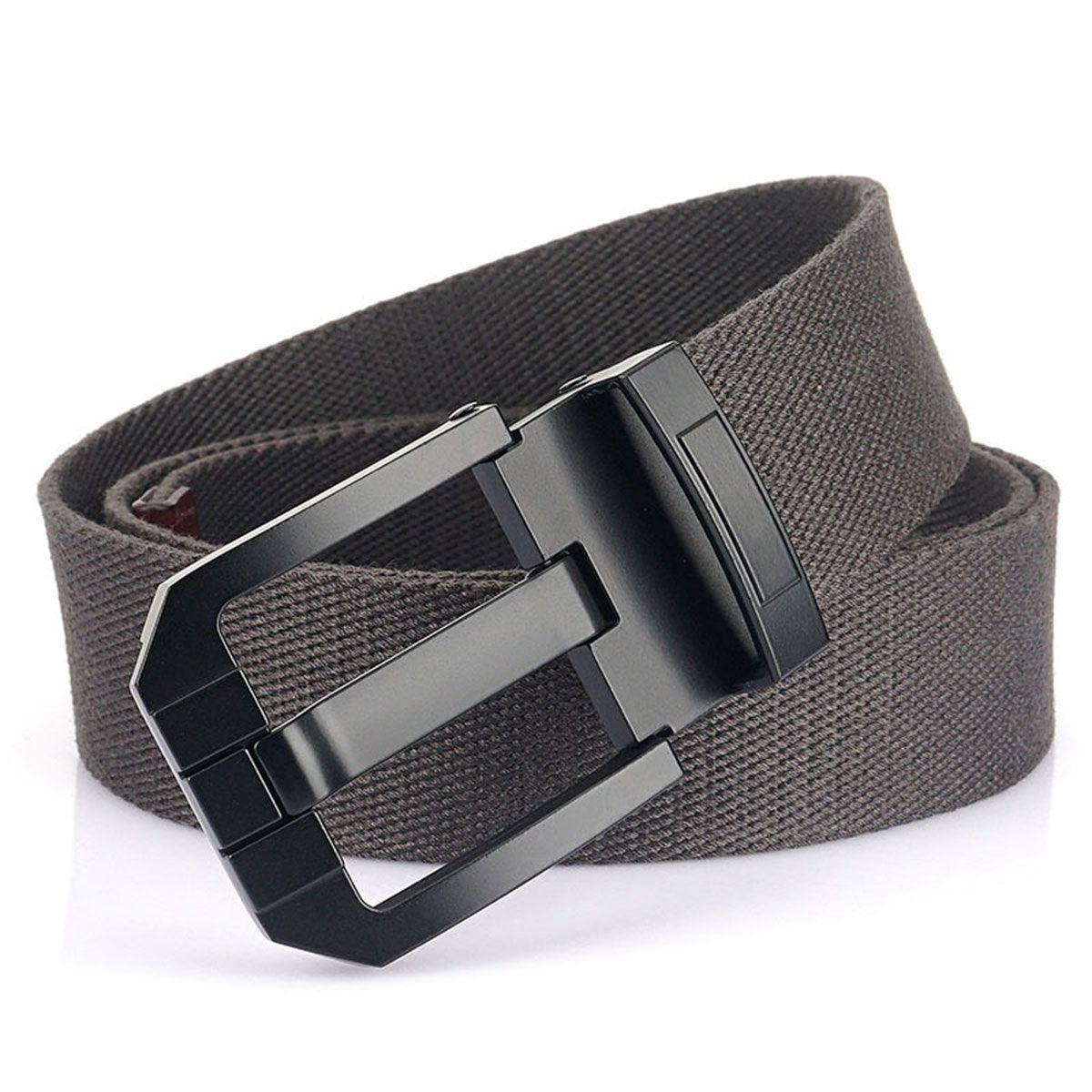 Belt in Canvas with buckle black, model TChens - Zictor