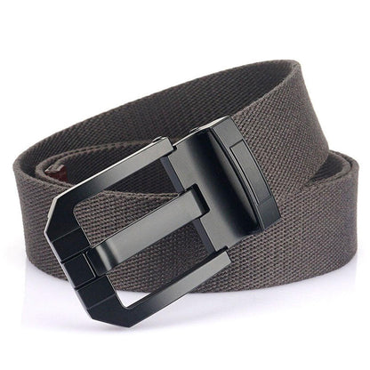 Belt in Canvas with buckle black, model TChens - Zictor