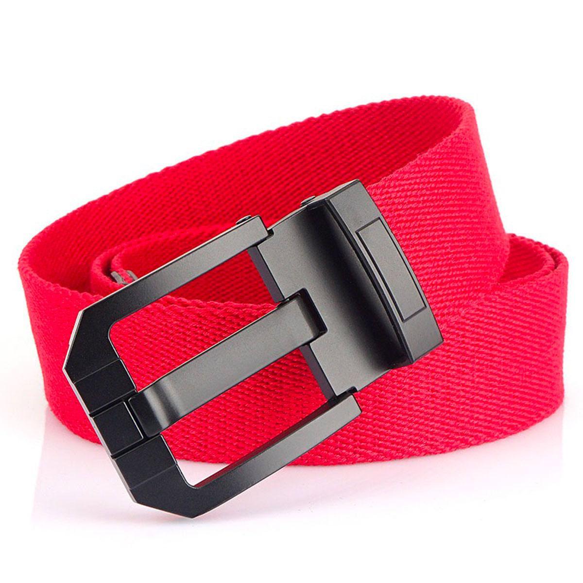 Belt in Canvas with buckle black, model TChens - Zictor