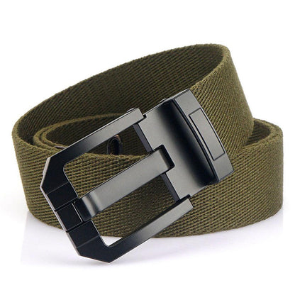 Belt in Canvas with buckle black, model TChens - Zictor