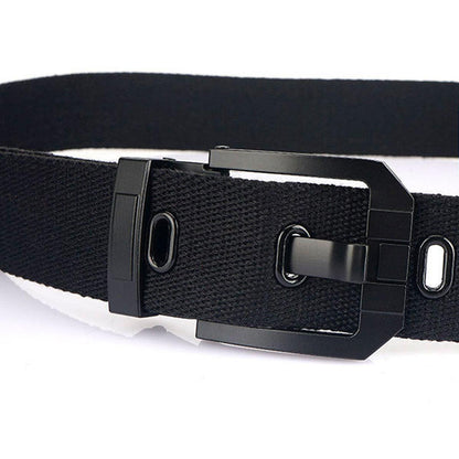 Belt Canvas With Buckle Black Model Mylan by Zictor