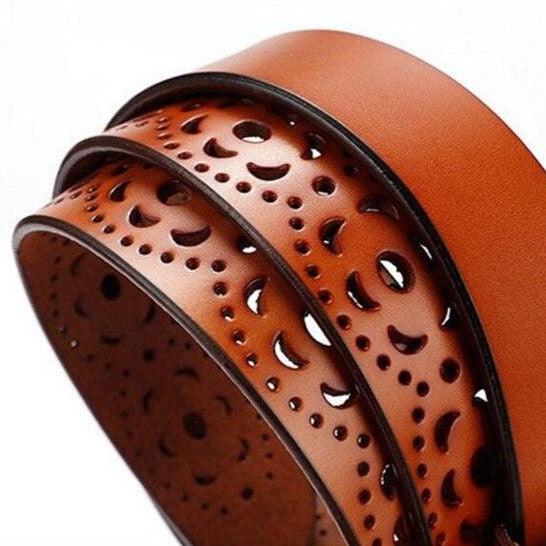 Belt Leather Ajouree For Women Model Drew by Zictor