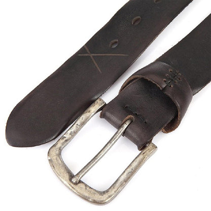 Belt Leather For Men TO Laspect Vieilli Model August by Zictor