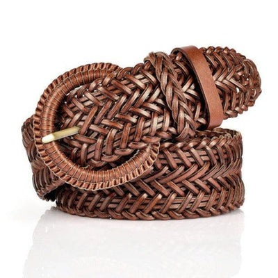 Textured Braided Belt For Women - Model Ifeoma