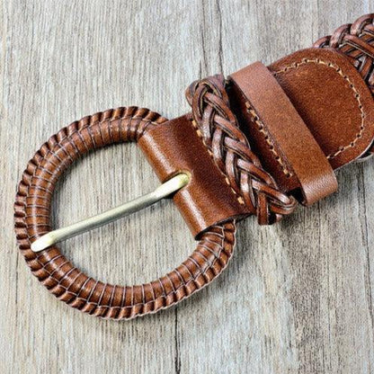 Belt Leather Braid Model Ifeoma by Zictor