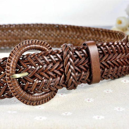 Belt Leather Braid Model Ifeoma by Zictor