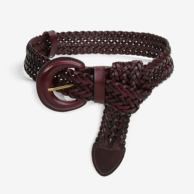 Braided Cowhide Belt for Women - Model Jamiei