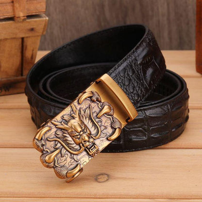 Belt Veritable Buckle Golden Dragon For Men Model Berkeleie by Zictor