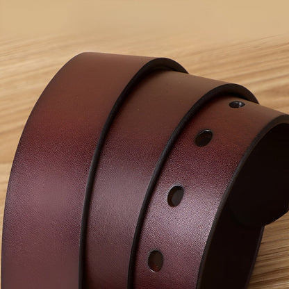 Belt Leather For Men Buckle Brass Hypoallergenique Model Dash by Zictor