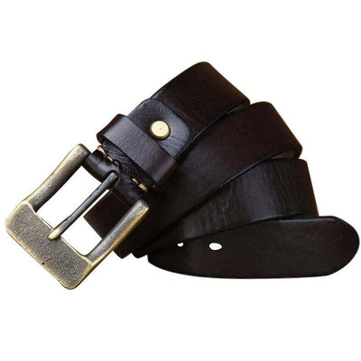 Women Belt Full Grain Brass Buckle - Model Ainsleey