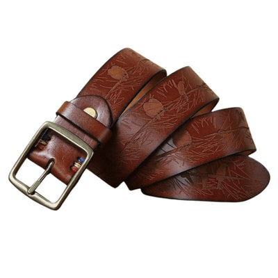 Belt for Women Textured Bird Motif - Model Kingsley