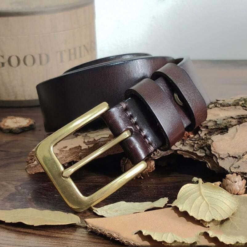 Belt in leather for men, model Jiwon - Zictor