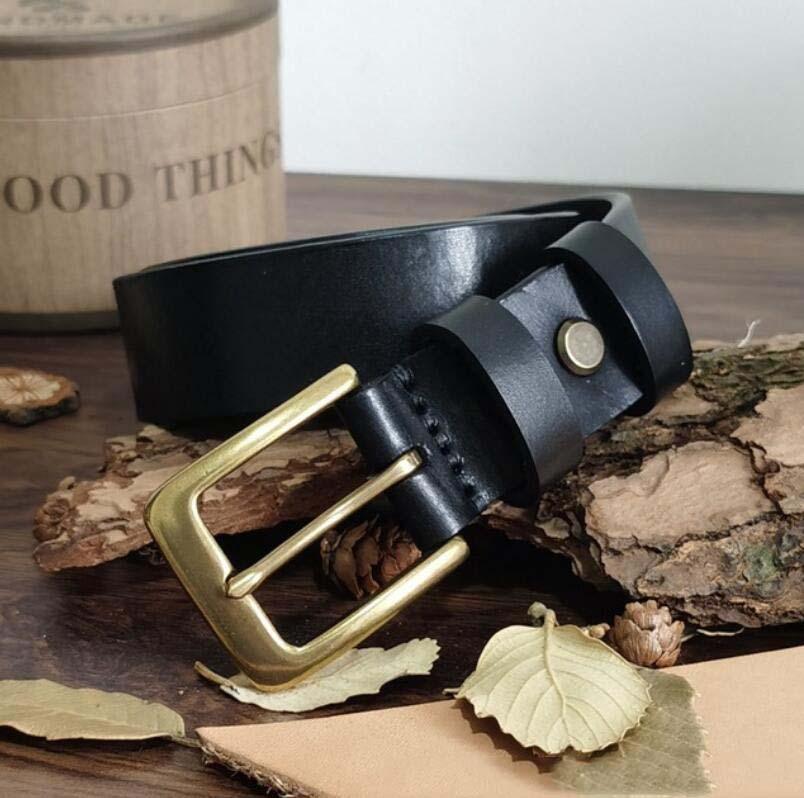 Belt in leather for men, model Jiwon - Zictor