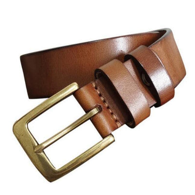 Full - Grain Belt For Women Aged Patina - Model Jiwon