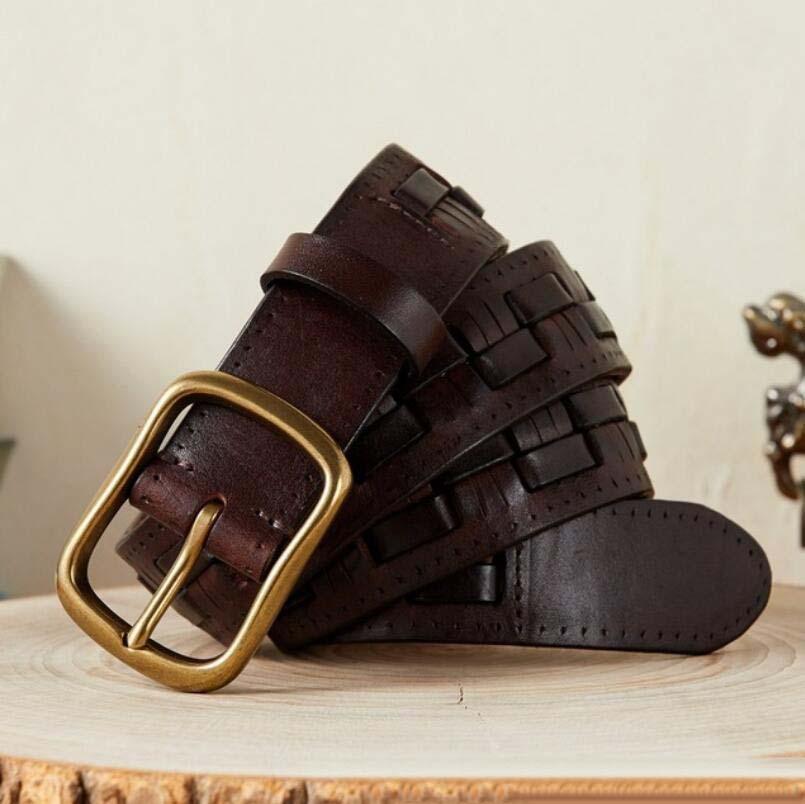 Belt in leather for men, model Raegany - Zictor