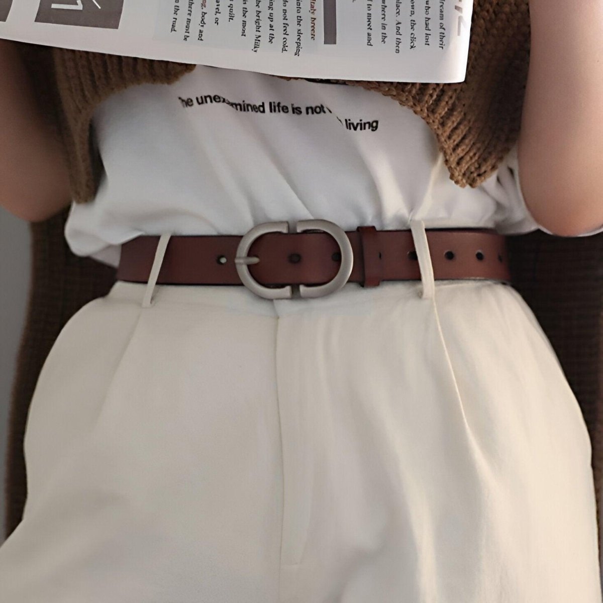 Belt Leather For Women Model Andie by Zictor