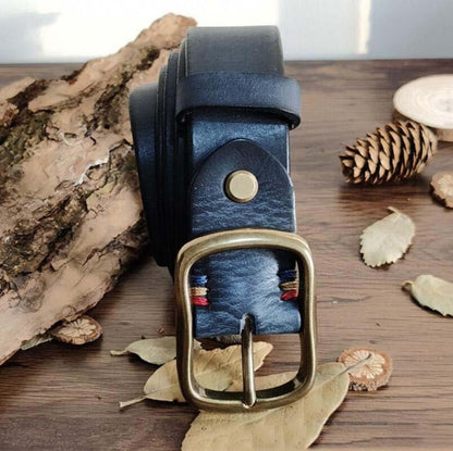 Belt in leather for women, model Blaine - Zictor