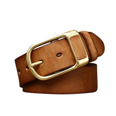 Full Grain Belt For Women Camel - Model Dali