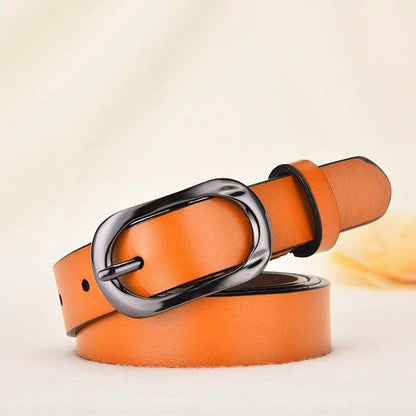 Belt in leather for women, model Emeree - Zictor