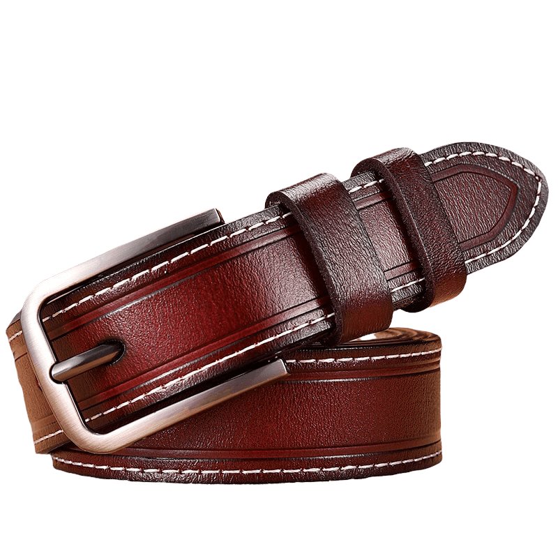 Belt in leather for women, model Haydeni - Zictor
