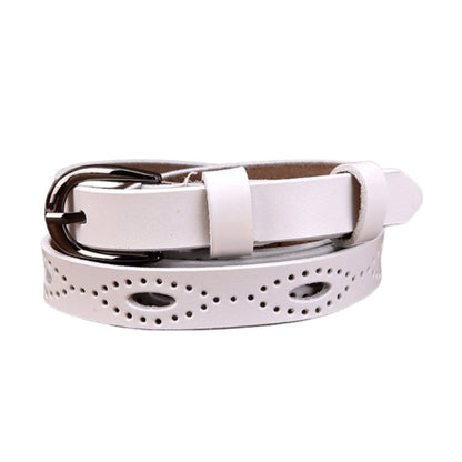 Belt in leather for women, model Jodey - Zictor