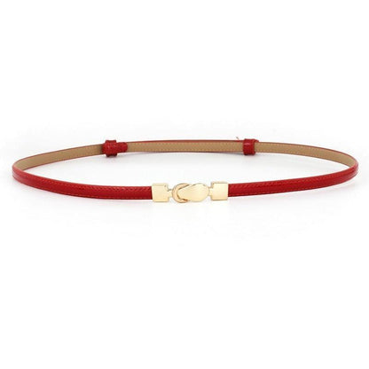 Belt in leather for women, model Juma - Zictor