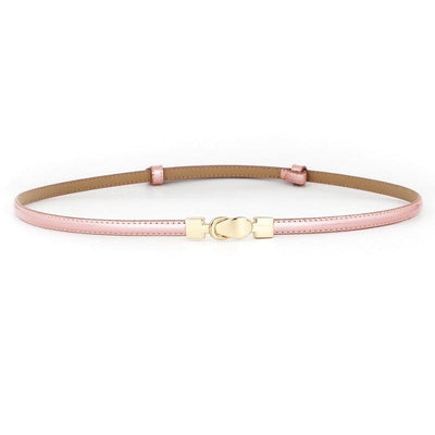 Belt for Women Glossy Strap Gold Buckle - Model Juma