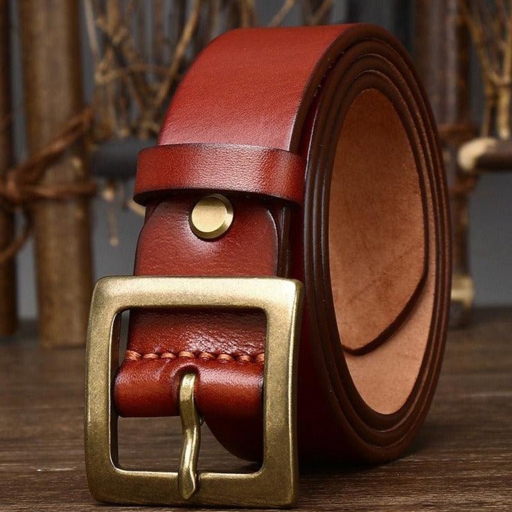 Belt in leather for women, model Kaceie - Zictor