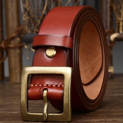 Belt in leather for women, model Kaceie - Zictor
