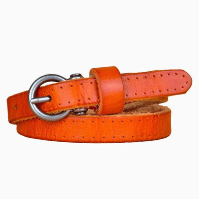 Belt For Women With Brass Prong Buckle - Model Indy
