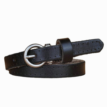 Belt in leather for women, model Lenon - Zictor