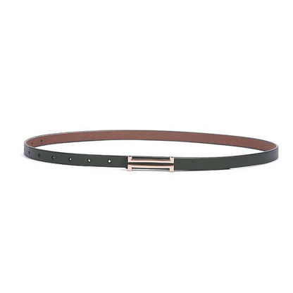 Belt in leather for women, model Lindsay - Zictor