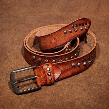 Belt in leather for women, model Lux - Zictor