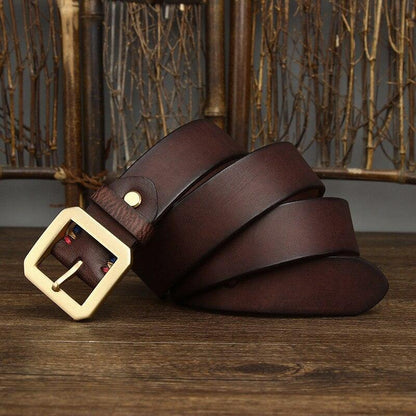 Belt in leather for women, model Lynn - Zictor