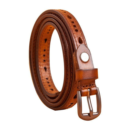 Belt For Women Perforated Strap - Model Maayan