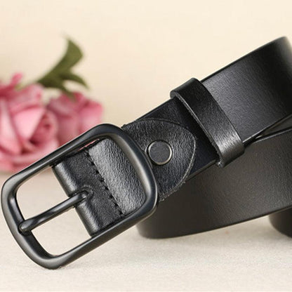 Belt in leather for women, model Mack - Zictor