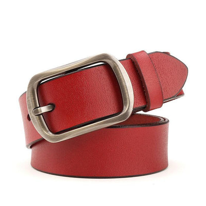 Belt in leather for women, model Marvel - Zictor