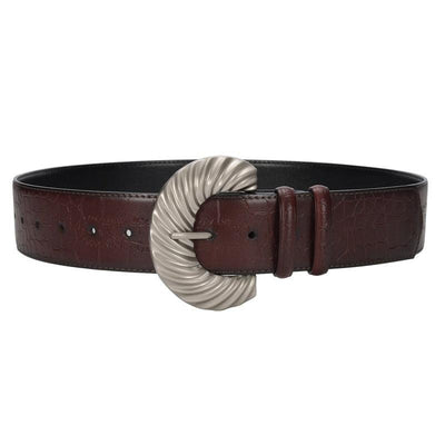Belt For Women Crocodile Texture Buckle - Model Quinn