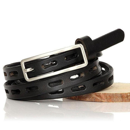 Belt in leather for women, model Nikita - Zictor