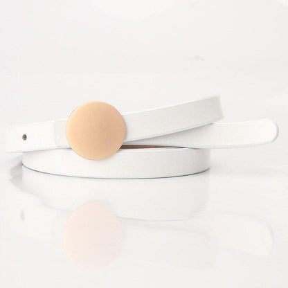Belt in leather for women, model Noae - Zictor