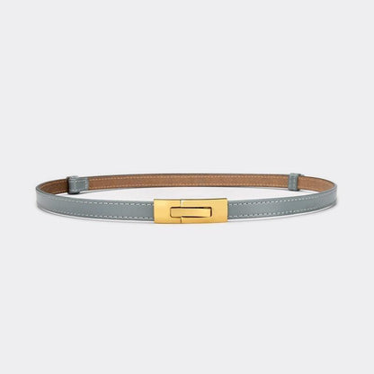 Belt in leather for women, model Oakland - Zictor
