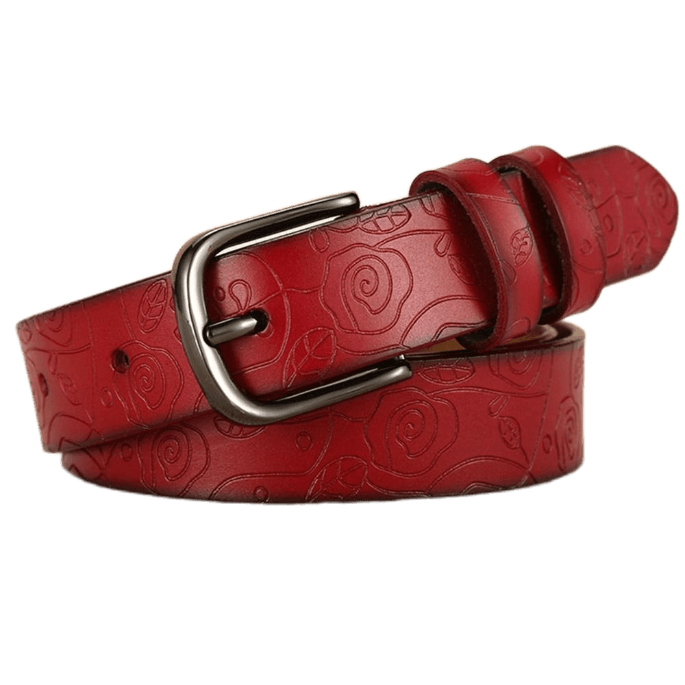 Belt in leather for women, model Perry