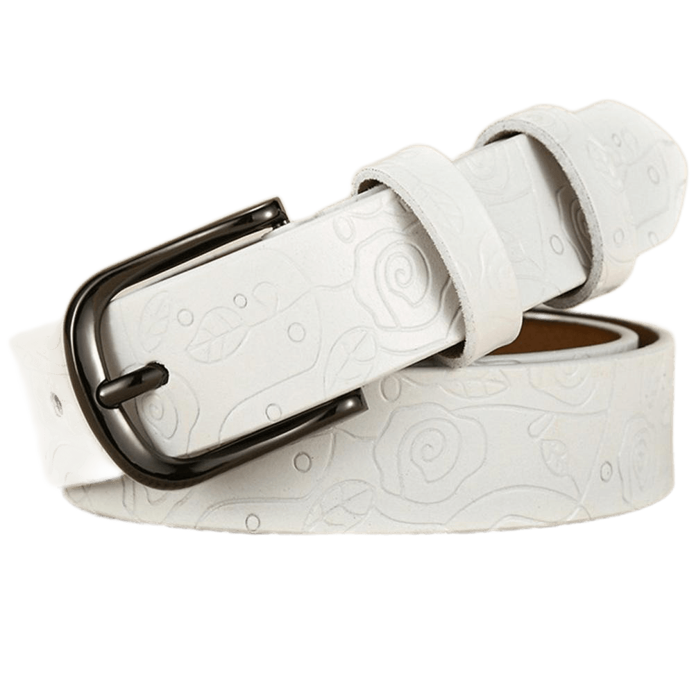 Belt in leather for women, model Perry